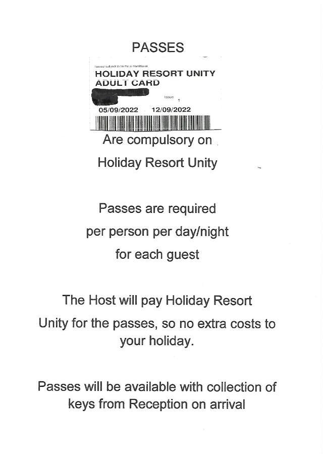 95 Holiday Resort Unity 3 Bed Passes Included Brean Εξωτερικό φωτογραφία