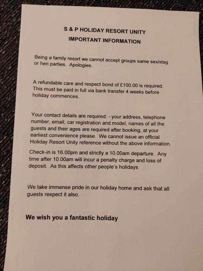 95 Holiday Resort Unity 3 Bed Passes Included Brean Εξωτερικό φωτογραφία